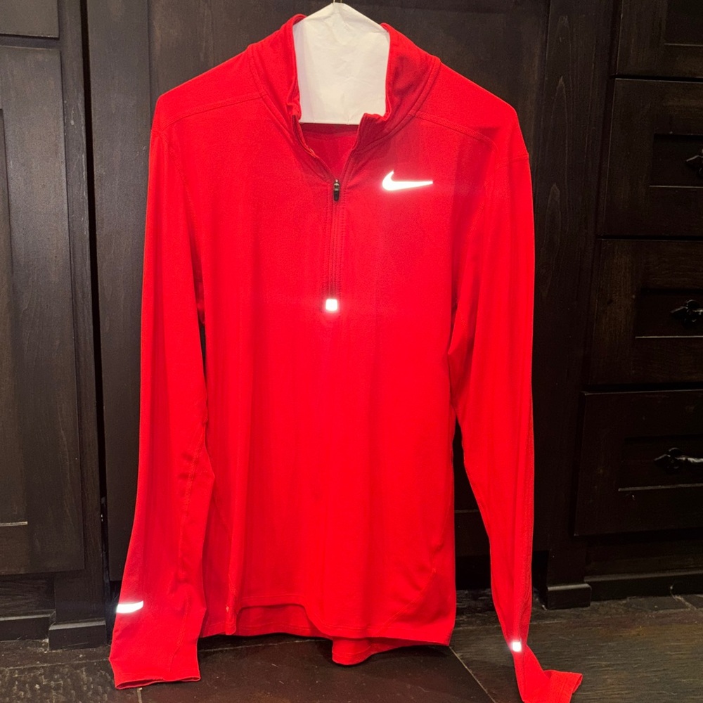 Nike Bright Red Half-Zip Top